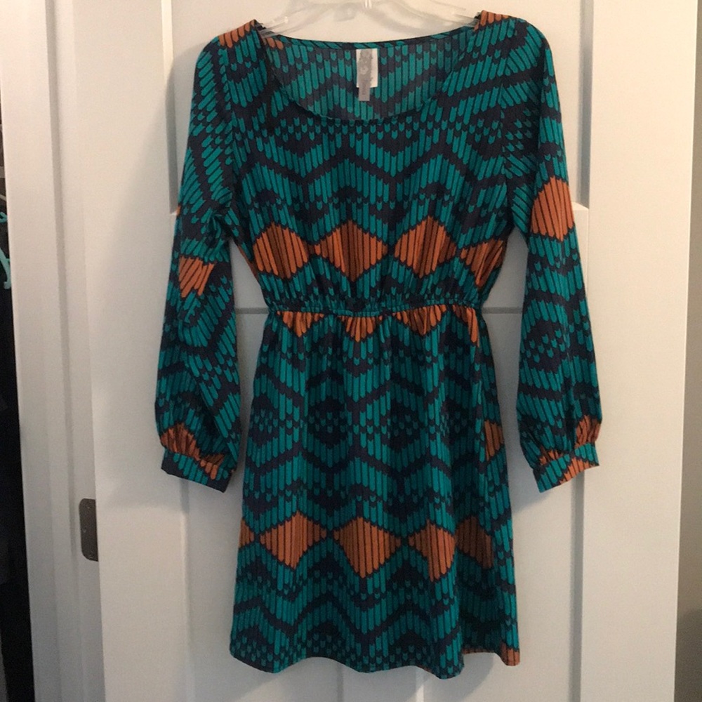 Fun, short, colorful Famosa dress-S